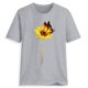 thumbnail image 1 of Butterfly Sunflower Camiseta de manga corta con estampado de girasol MABOTO Gris L, 1 of 4