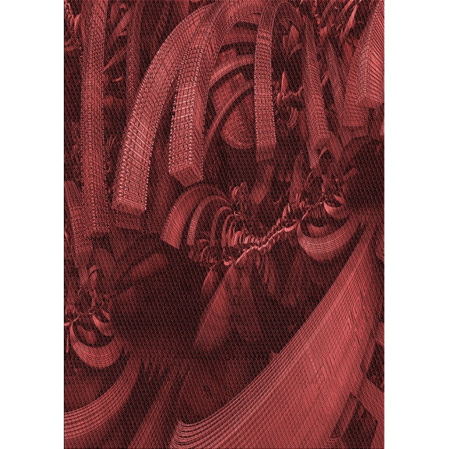 Ahgly Company Tapis d'Intérieur Rectangulaires Transitionnels Rouges Lavables à la Machine, 5 Pieds x 7 Pieds