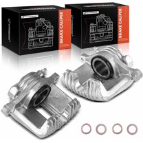 A-Premium Disc Brake Caliper Assembly Without Bracket Compatible with Chevrolet Corvette 1984-1987 Front Side 2-PC Set