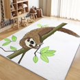 thumbnail image 3 of Area Rug 2x3 ft Cartoon Animals Sloth Living Room Non-Slip Rug, 3D Print Floor Carpet, Soft Large Area Rugs for Bedroom Dining Room Kitchen, Washable Low-Pile Rug, 3 of 7