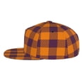 thumbnail image 3 of Gaeub Fall Buffalo Plaid Flat Bill Snapback Hats Baseball Caps with Adjustable for Running Workouts and Outdoor Activities, 3 of 9