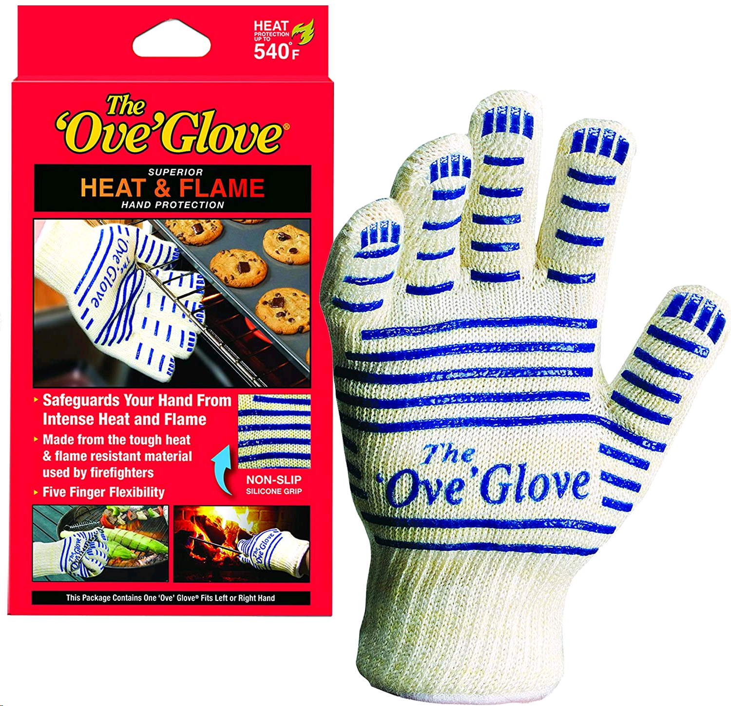 Ove Glove Hot Surface Handler Oven Mitt Glove, Perfect for Kitchen