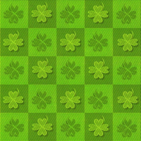 Ahgly Company Machine Washable Indoor Square Transitional Bright Green Area Rugs, 7' Square