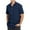 Dark Blue, variant on EGNMCR T Shirts for Man Men's Casual Fashion Turn-down Collar Button Short Sleeve Blouse Tops Shirt Gifts for Men