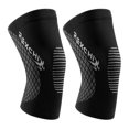 thumbnail image 1 of HX03 1 Pair Sports Protective Knee Pad 3D Weaving Elastic Running Fitness Knee Guard Sleeve - Black, 1 of 5