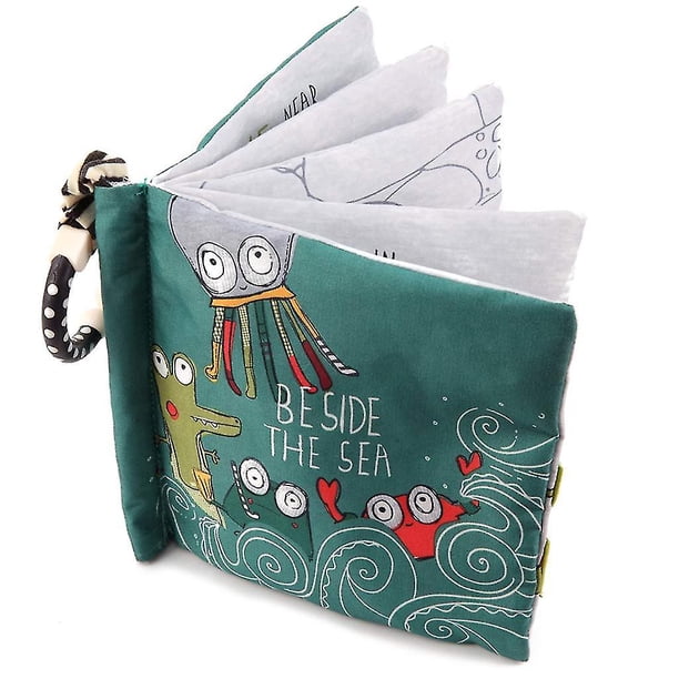 Libros de tela arrugados para bebés pequeños, libros de juguetes educativos de aprendizaje para bebés de tela suave no tóxica durante 0 a 6 meses