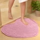 thumbnail image 4 of Xihbxyly Alfombra En Forma de Corazón, Chenilla Suave y Antideslizante, Absorbente y Lavable, Ideal para Baño, Salón, Dormitorio y Decoración de San Valentín. Tamaño: 40 X 50 Cm., 4 of 7