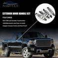thumbnail image 3 of Nakuuly Exterior Chrome Door Handle 4 PCS Front Rear Driver & Passenger Compatible with 2007-2014 Cadillac Escalade Chevy Avalanche Silverado Suburban GMC Sierra Yukon OE # 22738722 22738721 20828258, 3 of 6