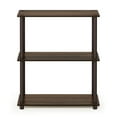 thumbnail image 3 of Furinno Rata 3-Tier Industrial Multipurpose Flat Base End Table with Metal Frame, Columbia Walnut, 3 of 5