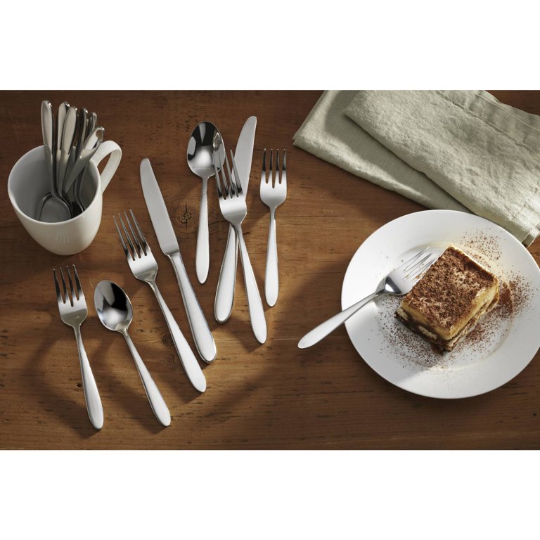 Oneida, Flatware Set, Mooncrest 45-Piece Service for 8, Mirror