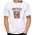 thumbnail image 3 of Men's Vintage Tee, Men Short Sleeve Crew Neck America Print Top Summer Male ClothingEffortless Casual ., 3 of 8