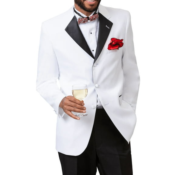 White Three Button Classic Regular Fit Tuxedo TUX113