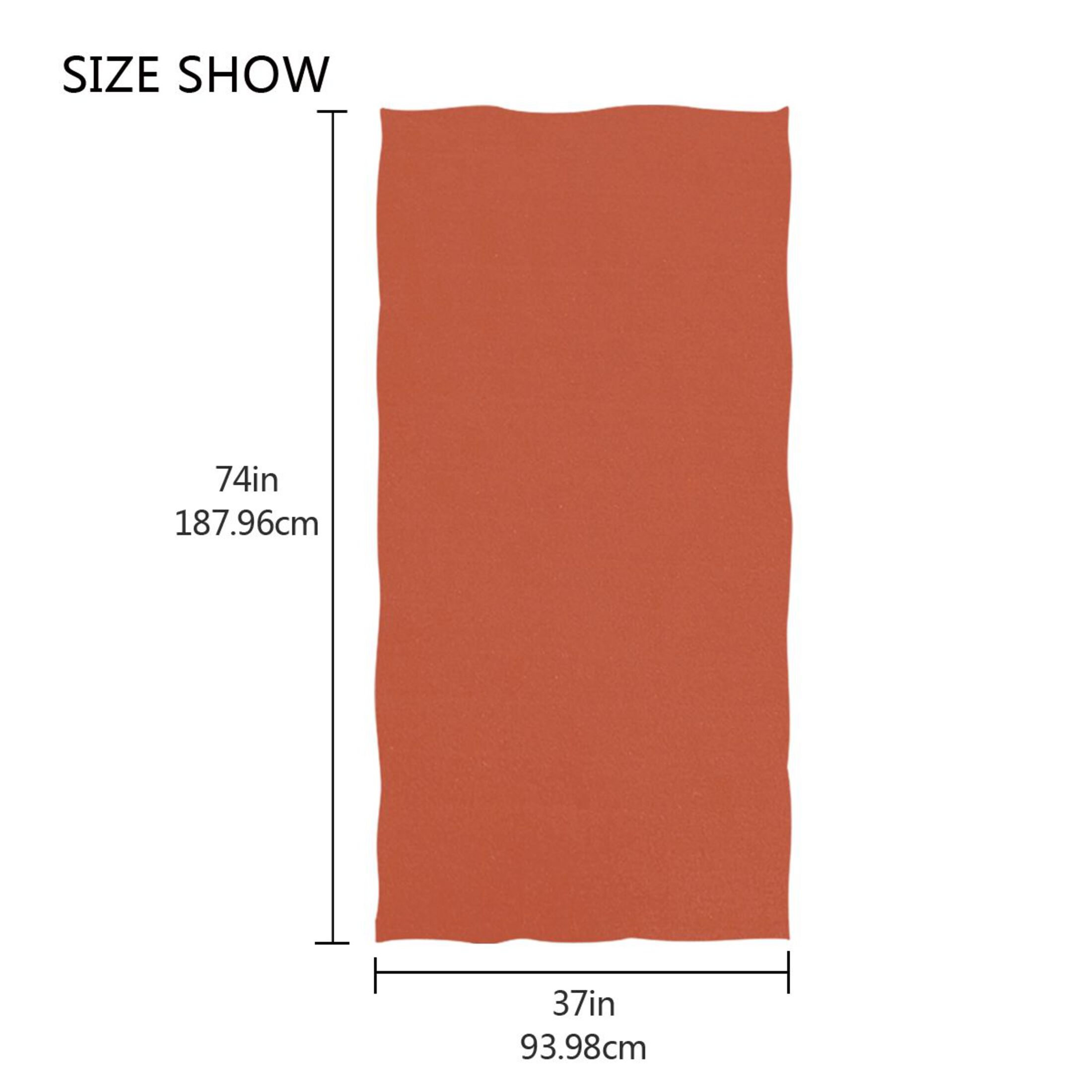 Oversized Beach Towel Extra Large Absorbent Microfiber Bath Towels Soft Quick Drying Rust Red 74"x37"