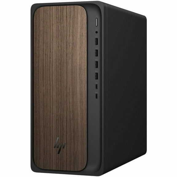 Restored HP OmniDesk Desktop PC, Intel Core Ultra 7 265F, 16GB RAM, 2TB SSD, NVIDIA GeForce RTX 4060, W11H, Dark Wood, M03-0175t (Refurbished)