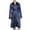 Blue, variant on Viikei Robes for Men,Viikei Mens Robes,Warm Soft Plush Mens Robe with Hood,Plus Size Plus Thick Robe for Men with Side Pocket and Belt,Bathrobes for Men Gifts