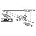 thumbnail image 2 of Febest STEERING TIE ROD # 0322-CG OEM 53600-S1A-G05, 2 of 2