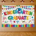 thumbnail image 5 of Colorful Kindergarten Graduation Banner Educational Theme for Kids Party School Event Celebration, 5 of 7