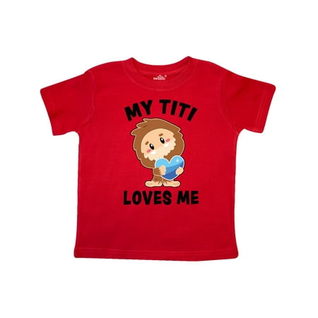 

Inktastic Cute Bigfoot My Titi Loves Me Gift Toddler Boy Girl T-Shirt