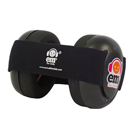 Ems for Kids Baby Earmuffs - Black on BLACK