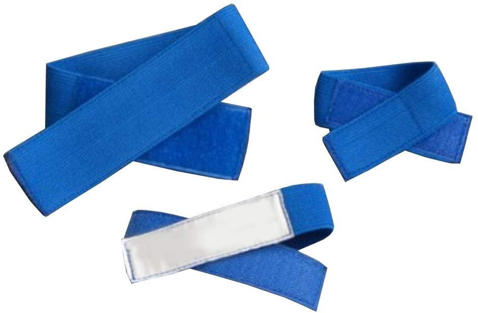 Pack of 120 NonLatex Tourniquets with Hook and Loop Closure, Blue 14 x
