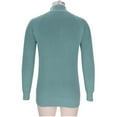 thumbnail image 4 of APEXFWDT Men's Quarter-Zip Mock Neck Sweater Raglan-Sleeve Base Layer Long Sleeve Pullover Knit Top for Daily Commutes & Office Layering, 4 of 5