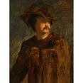 thumbnail image 2 of Robert Scott Lauder 19x24 Gold Ornate Framed and Double Matted Museum Art Print Titled - Study of a Huntsman, 2 of 4