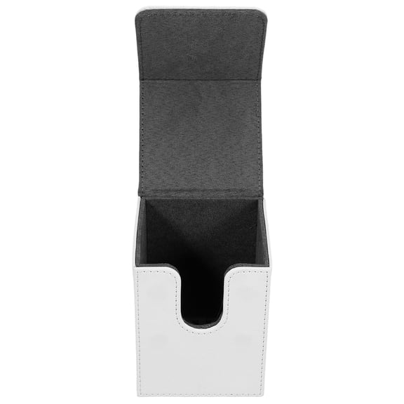 HEMOTON  Card Box Deck Case Collector Holder Playing Cards Man White