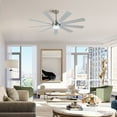 thumbnail image 4 of WINGBO  65/72 inch DC Motor Indoor Ceiling Fan with Light & Remote... 72 - Nickel and Silver, 4 of 5