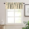 thumbnail image 4 of Mid Century Modern Kitchen Curtain Valance, Geometry Bohemian Retro Abstract Rod Pocket Window Valance, for Bedroom Living Room Cafe Bathroom W54xL18in 1 Panels, 4 of 6