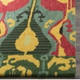 thumbnail image 3 of SAFAVIEH Ikat Betty Southwestern Wool Area Rug, Blue/Green, 10' x 14', 3 of 7