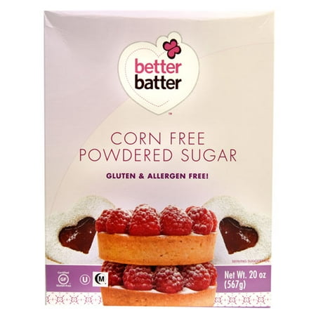 Better Batter Corn Free Powdered Sugar -- 20 oz pack of (Best Corn Dog Batter)