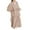 Beige, variant on PINQI Casual Dress for Toddler Girls Dress Children Girls Chiffon Dress Cardigan Abaya Hijab Dress with Belt Dubai Elegant Dress Prayer Party Gift
