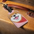 thumbnail image 3 of GZHJMY Lovely Shiba Inu Dog Luggage Tags 1 Piece, PU Leather Travel ID Label with Privacy Name Card Cover for Travel Bag Suitcase Decoration, 3 of 6