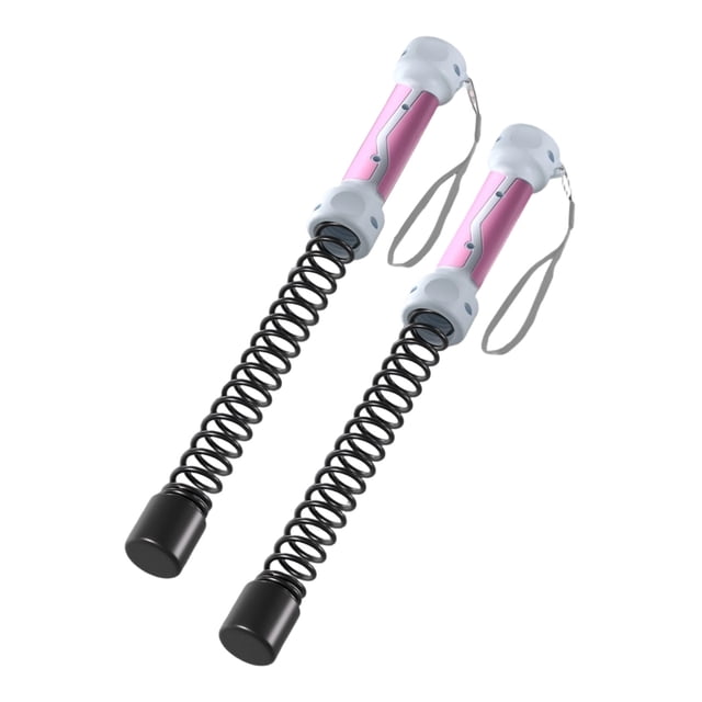 Naiovety Cuerda de entrenamiento inalámbrica, equipo de fitness con 2 cuerdas de combate lastradas, ideal para gimnasios en casa. Regalos para Accesorios para máquinas de ejercicios rosa