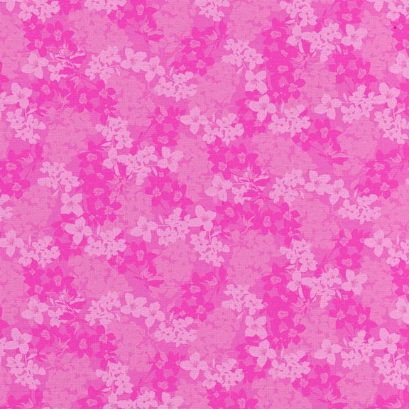Waverly Inspirations 1 Yard Cut 100% Cotton Eva's Blooms Fabric, Fuschia, 44” Wide for Quilting & Sewing