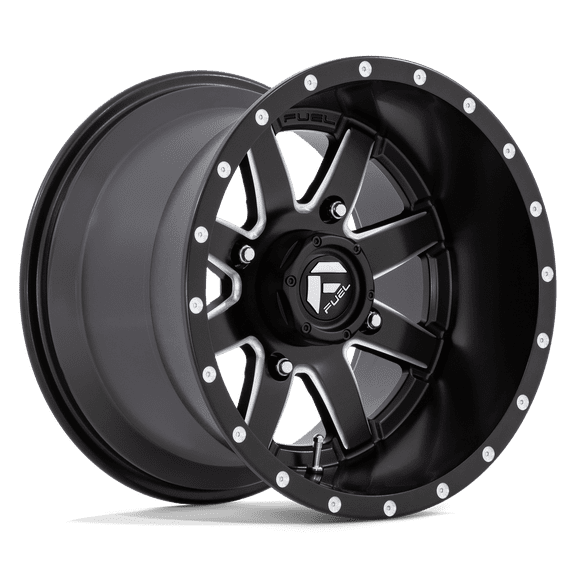 Fuel UTV Cast Aluminum Rim D538 15X10 4X137 MT-BLK-MIL 0MM, D5381500A655