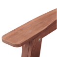 thumbnail image 5 of Homy Casa Outdoor Folding Adirondack Chair, Wooden Patio Chair for Backyard & Porch, Brown, 5 of 10