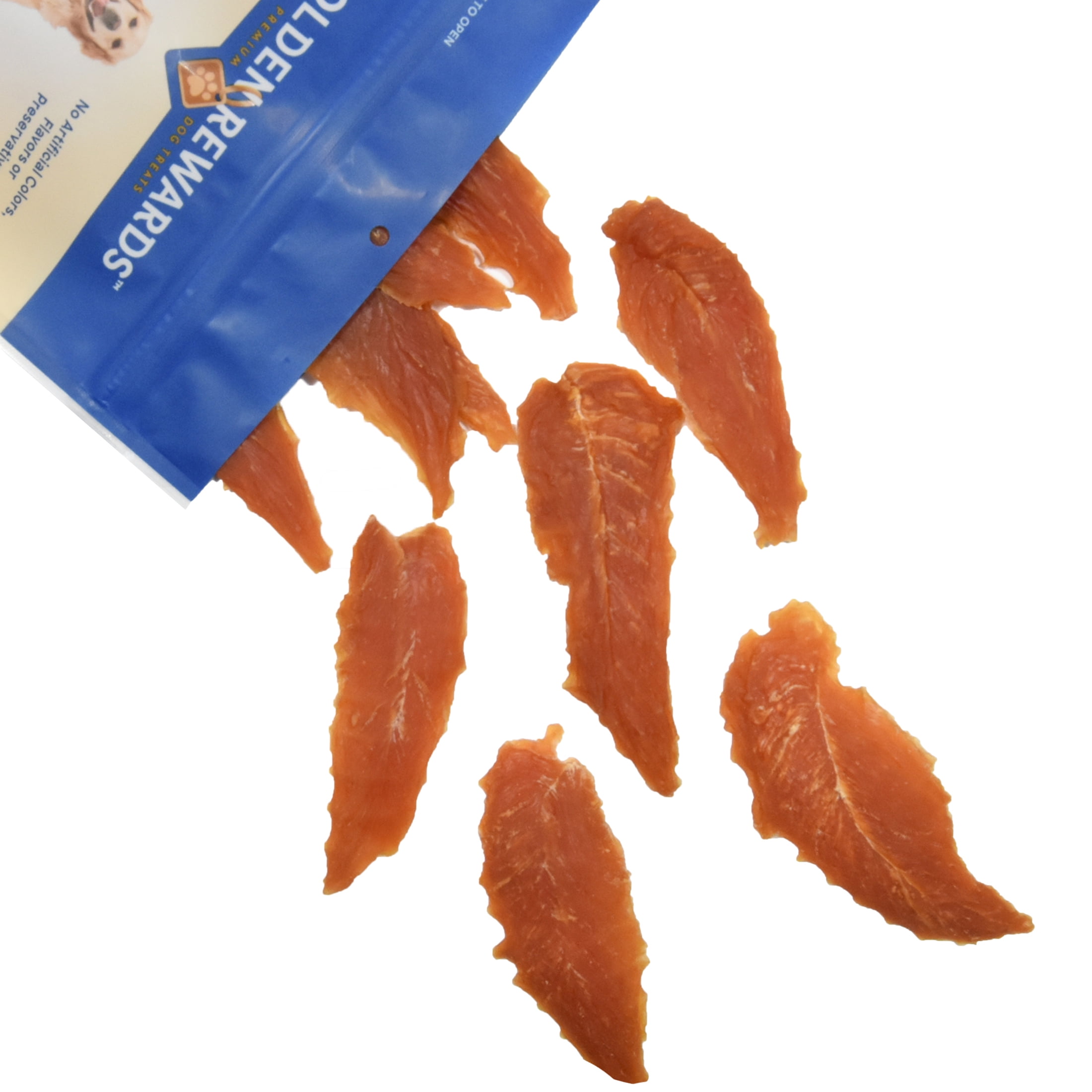 Golden Rewards Chicken Flavor Premium Dry Jerky Treats for All Dogs, 32 oz