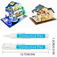 thumbnail image 3 of Ynlkorvg Conductive Ink Pen Super Conductivity For Experiments Circuit Projects Bronze Silver Color Optional 12.7cm Copper(6ml), 3 of 6