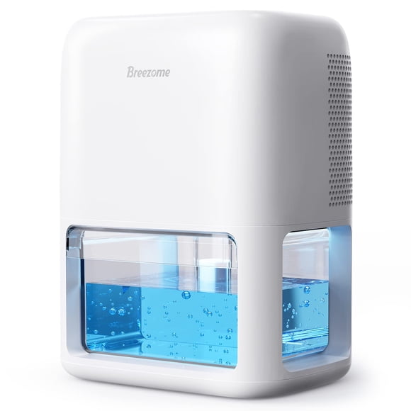 Deshumidificador BREEZOME 1.8L para el hogar de 60 oz con temporizador y modo de reposo