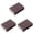 Brown, variant on 3 Pack Carborundum Sponges Nano Emery Cleaning Sponge Rust Sponge for Pots and Pans Rust Remover Carborundum Nano Sponge