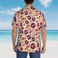 thumbnail image 4 of Balery rock music Skull record Camisas hawaianas de manga corta para hombre, camisas playeras de corte holgado, camisas de vacaciones con botones,3X-Large, 4 of 7