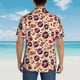 thumbnail image 4 of Balery rock music Skull record Camisas hawaianas de manga corta para hombre, camisas playeras de corte holgado, camisas de vacaciones con botones,Medium, 4 of 7