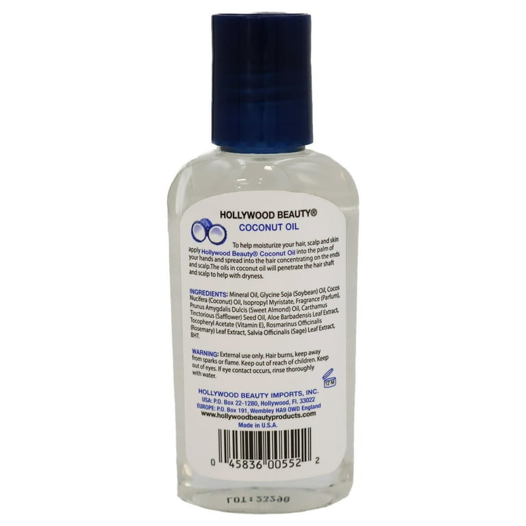 HOLLYWOOD BEAUTY Coconut Oil (2oz) HOLLYWOOD BEAUTY Coconut Oil (2oz)