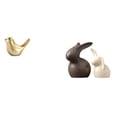 thumbnail image 1 of Figura de pájaros,Figura de pájaro dorado,decoración del hogar,estatua de animal,Estatua de cerámica,Juego de estatuas de cerámica para decoración de mesa de oficina en casa,Figuras para, 1 of 8