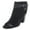 Black Fabric, variant on White Mountain Womens Shira Faux Suede Open Toe Booties