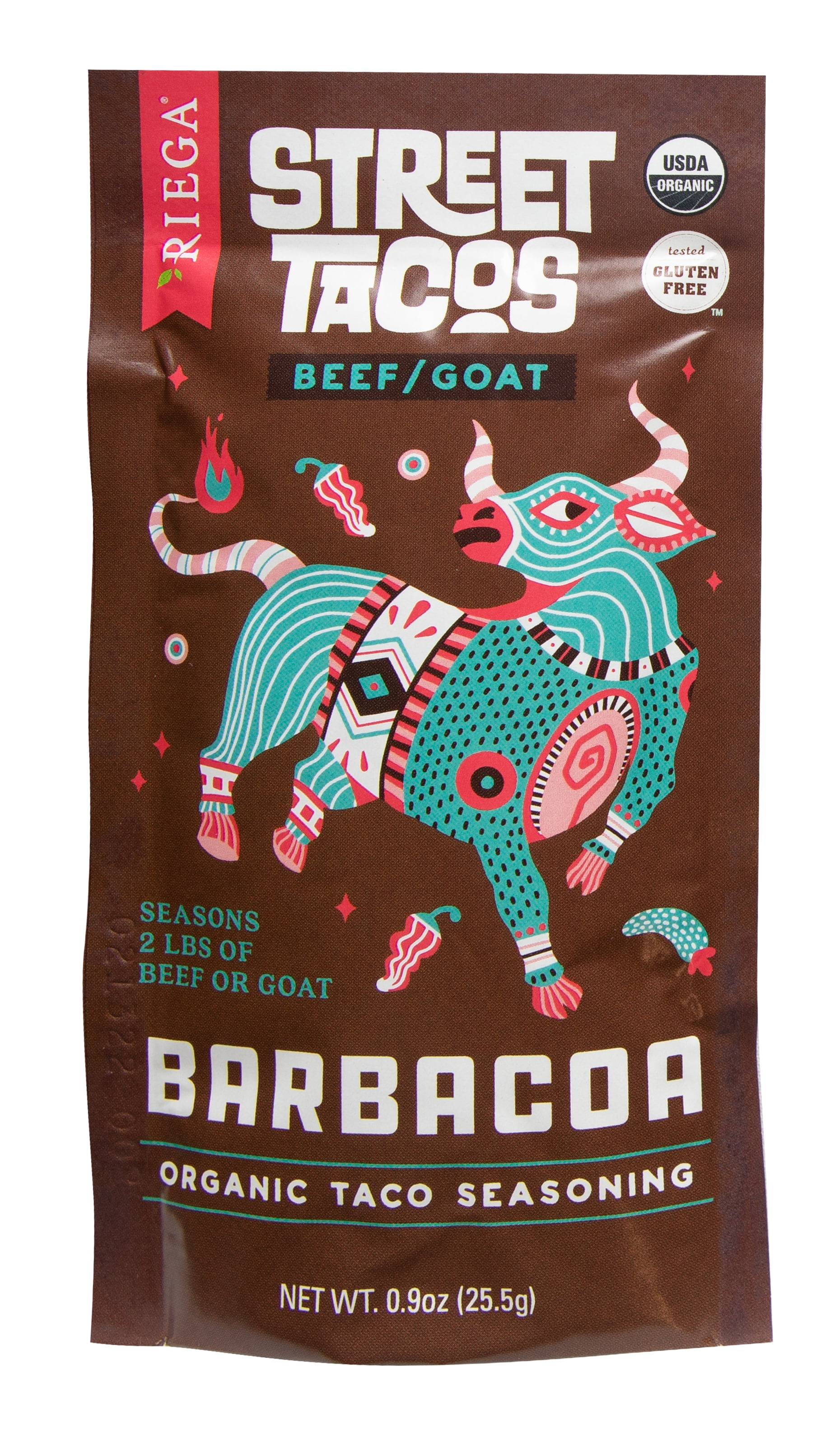 Organic Barbacoa Street Taco Seasoning - Pack of 8