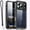 Fits OtterBox Lifeproof, variant on AICase for iPhone 17 Pro Max Case, IP68 Waterproof Shockproof Case, [Built-in Screen Protector] - 12 FT Military Dropproof - Full Body Heavy Duty Rugged Phone Cover 6.9 inches - Black/Clear