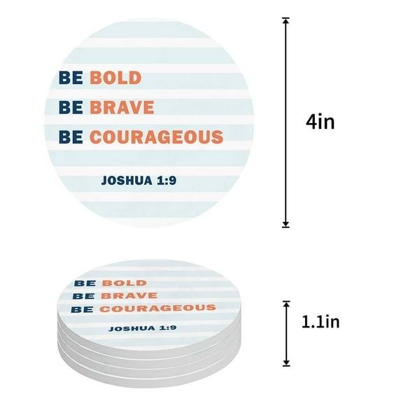 FMSHPON Hello Summer Watermelon Set of 4 Round Coaster for Drinks, Absorbent Ceramic Stone Coasters Cup Mat with Cork Base for Home Kitchen Room Coffee Table Bar Decor