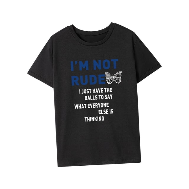 Camiseta de mujer con cuello redondo, camiseta informal sencilla de manga corta para senderismo M